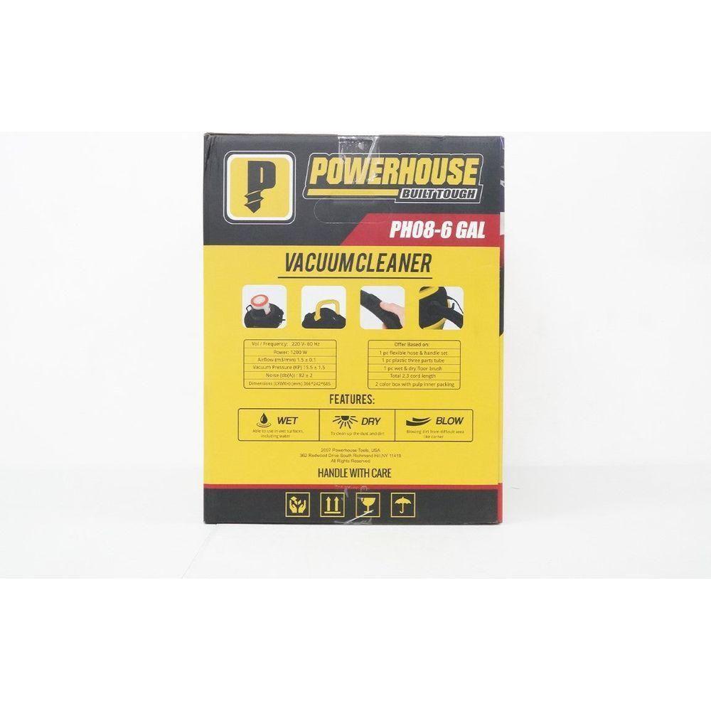Powerhouse PH08-6 GAL Wet & Dry Vacuum Cleaner | Powerhouse by KHM Megatools Corp. Powerhouse PH08-6 GAL Wet & Dry Vacuum Cleaner | Powerhouse by KHM Megatools Corp.